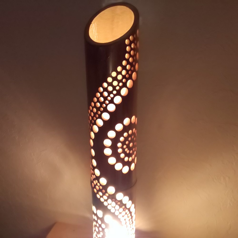 竹のランプシェード花火＆ウエーブ