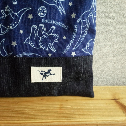 受注製作予約品/ダイナソーワールド(恐竜）☆レッスンバッグ3点セット