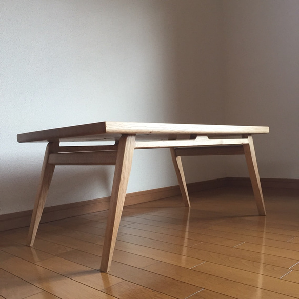オーク ローテーブル ソファテーブル 北欧デザイン 【送料無料】 4枚目の画像