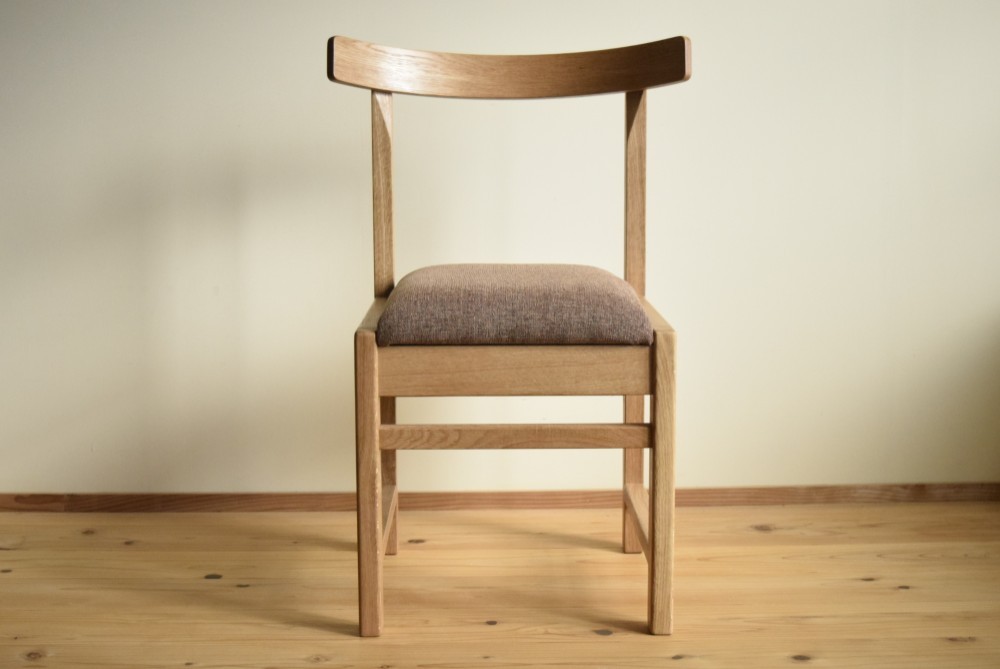 オークのダイニングチェアー　ファブリック（T7468）