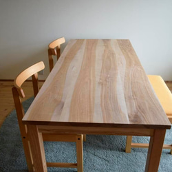 カバ桜　棚付きダイニングテーブル　W140 10枚目の画像