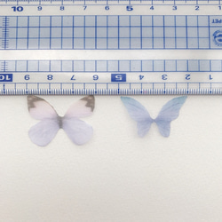 5枚  約3cm 素材   蝶々 シフォンパーツ   ちょうちょパーツ　羽 PB3-2 4枚目の画像