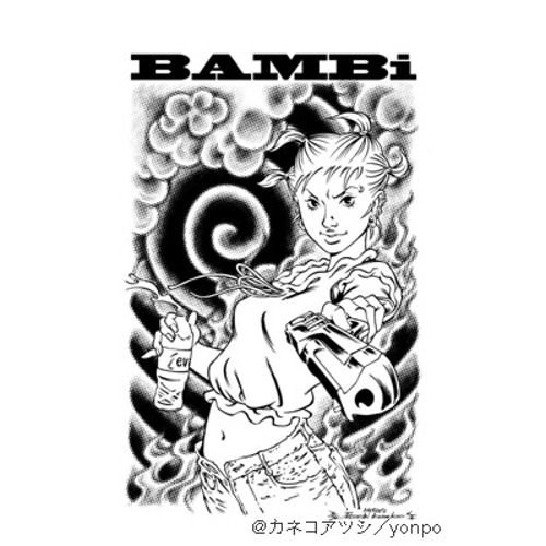 SALE】BAMBi カネコアツシ Tシャツ yonpo 通販 5002009｜Creema(クリーマ)