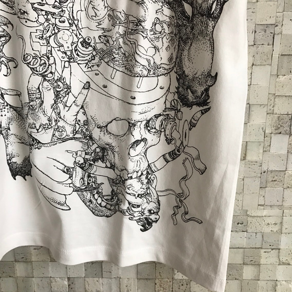 寺田克也Tシャツ　ドラゴンガール 4枚目の画像