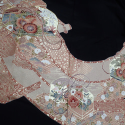 受注制作 ✳︎１点物 ✳︎ アンティーク  正絹  玉手箱  着物リメイク   フォーマル ロングワンピース  M/L 4枚目の画像