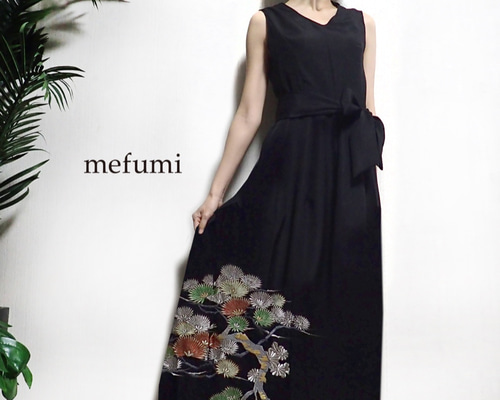 受注制作 ✳︎1点物 ✳︎ アンティーク 正絹 着物リメイク フォーマル