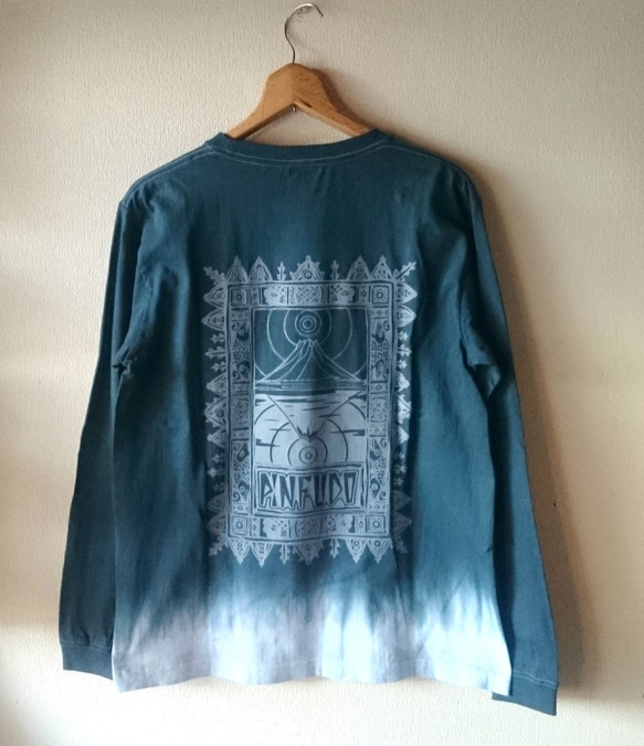 Needle of the mountain tie-dye long sleeved /M 2枚目の画像