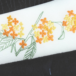 キンモクセイ（金木犀）刺繍半襟 4枚目の画像