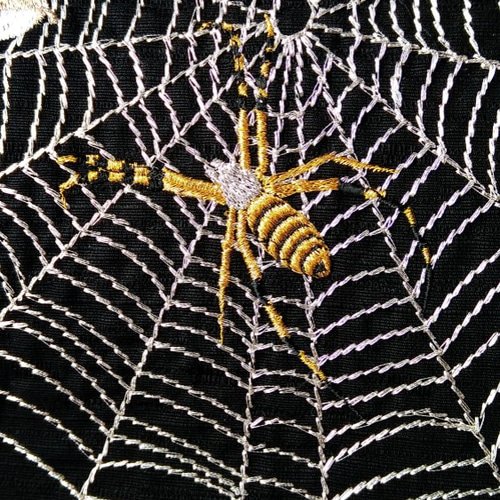 蜘蛛の巣の刺繍名古屋帯 和装小物帯・半襟 工房 通販｜