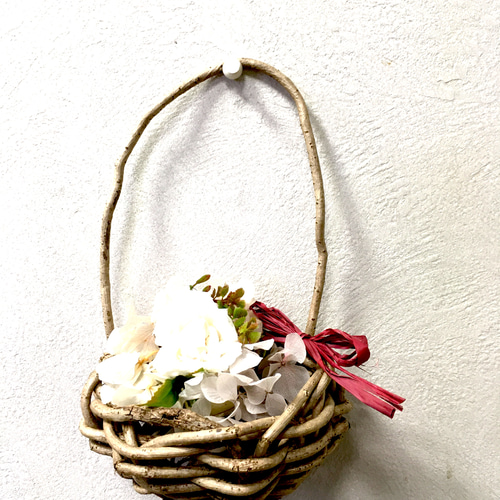 光原社 一輪挿しカゴ 蔓カゴ 壁掛けタイプ 一輪挿し・花瓶・花器 POTI-poti工房 通販