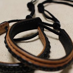 Studs Leather Bracelet 3枚目の画像