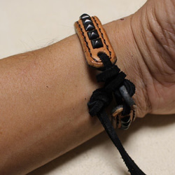 Studs Leather Bracelet 5枚目の画像