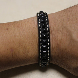 Studs Leather Bracelet 6枚目の画像