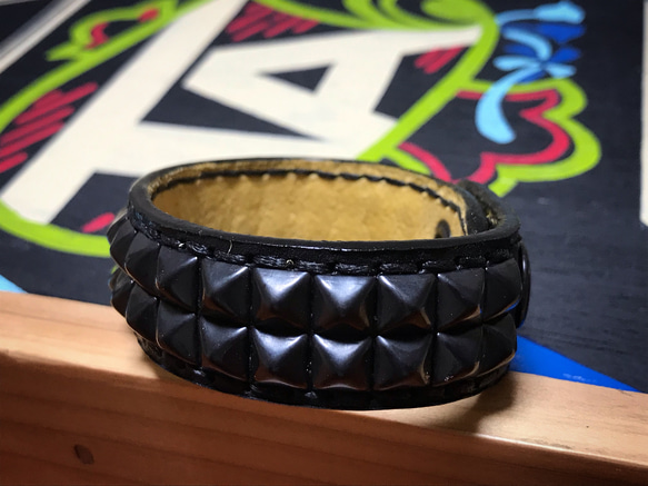 BLACK STUDS Bracelet （オーダー頂いたお客様専用） 2枚目の画像