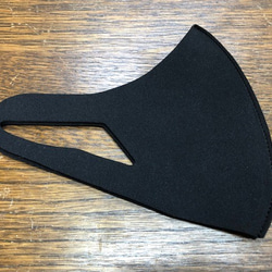 立体マスク 水洗いできるウエットスーツ素材の立体マスク 厚み2mm 繰り返し使える　洗えるマスク Mサイズ ブラック 2枚目の画像
