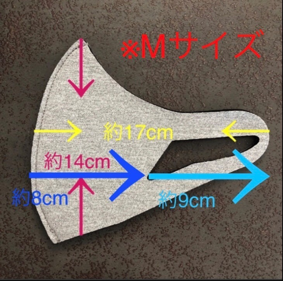 立体マスク 水洗いできるウエットスーツ素材の立体マスク 厚み2mm 繰り返し使える　洗えるマスク Mサイズ ブラック 3枚目の画像