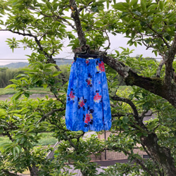 ゆかた地スカート＊ふんわりバルーン型「紫陽花」 7枚目の画像