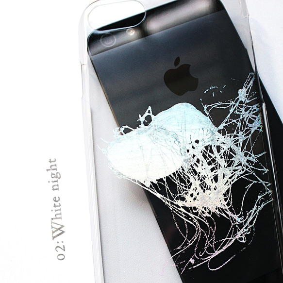 ホログラムver 001：Jellyfish*水中をただようクラゲケース：iPhone12 ケース スマホケース 2枚目の画像