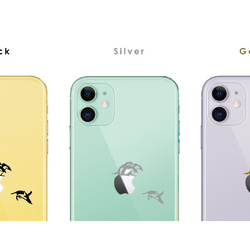 飛び込みペンギンのiPhoneケース ：iPhone15〜iPhone各種選択可能♪ 4枚目の画像