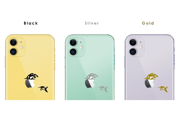 飛び込みペンギンのiPhoneケース ：iPhone15〜iPhone各種選択可能♪ 4枚目の画像