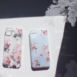 模仿鬥魚（SAKURA）櫻花手機殼 iPhone 手機殼 iPhone 17+ 花朵透明安卓 第5張的照片