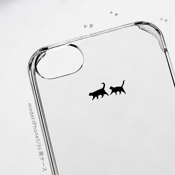 蘋果 x 行走貓咪 iPhone 手機殼（2 款，3 色）適用於 iPhone 17+ 的智慧型手機殼 簡約透明貓咪 第5張的照片