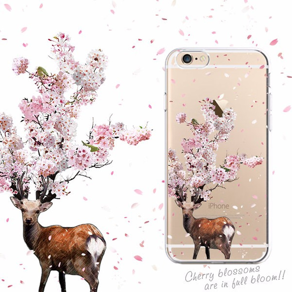 鹿桜 iPhone15〜 スマホケース 1枚目の画像