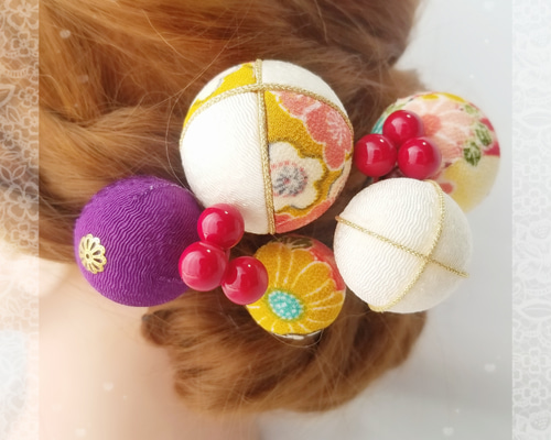 ちりめん細工　下げ飾り(4点)  おーさかーな ちりめん細工 下げ飾り(4点) おーさかーな 京ちりめん下げ飾り7