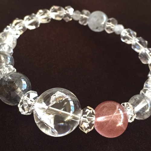 希少　水晶 再販】大人カワイイ艶レア石✴︎激レアピンクスーパーセブン✴︎三種の