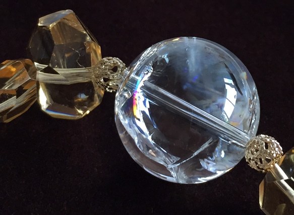 【アウトレット】ポジティブエネルギーの塊✴︎ヒマラヤ産アイリスクォーツ・宝石質シトリン・エッチトチューブイントパーズ 9枚目の画像