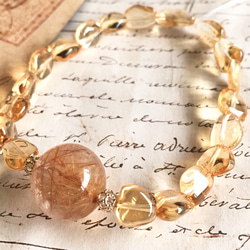 宝石質シトリン✴︎ノスタルジックなブラウンゴールド✴︎仕事運・金運