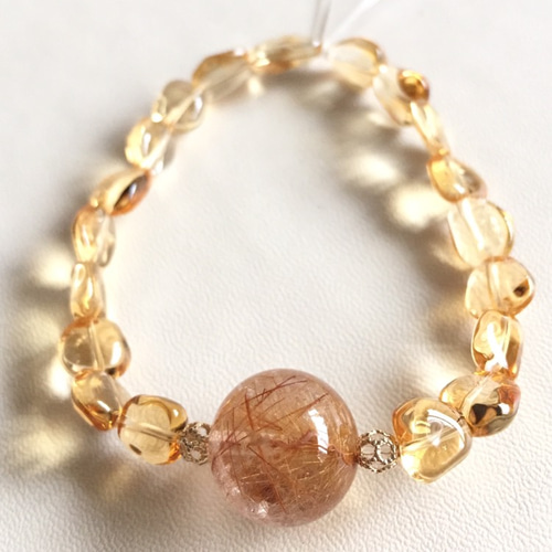 宝石質シトリン✴︎ノスタルジックなブラウンゴールド✴︎仕事運・金運