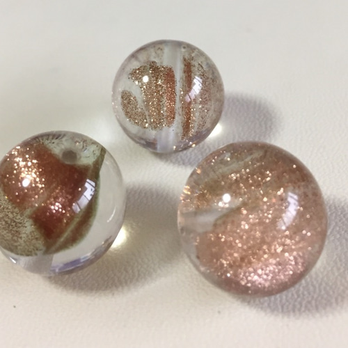 タイチンコッパー(タイチンルチル)クォーツ C 14mm×3粒 天然石