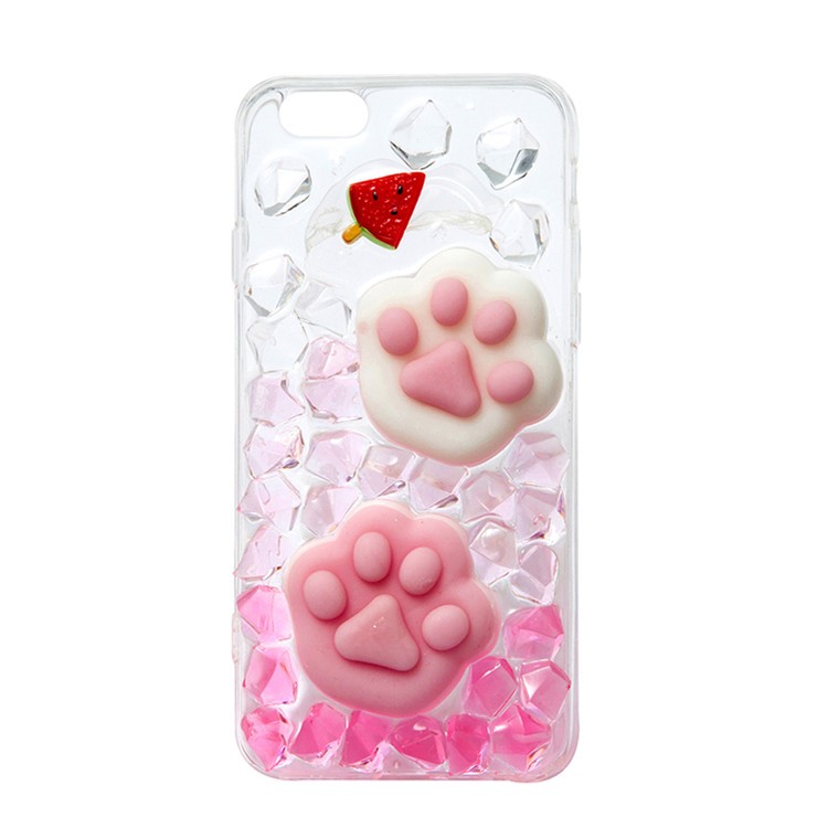 肉球ホック式ショルダーDecorationPawPads肉球3D革のスマホケース