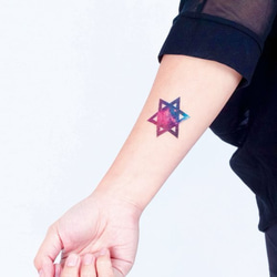 Surprise Tattoos / Cosmos starry sky 宇宙星空 刺青 紋身貼紙 第1張的照片