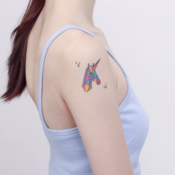 Surprise Tattoos 刺青紋身貼紙 / 夢幻 幾何 獨角獸 第1張的照片