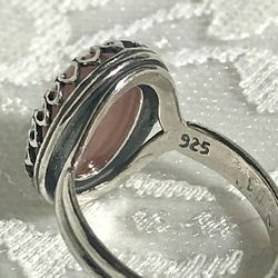 グァバクォーツ ring（８～２３号・アンティークシルバー・SV925可能） 18枚目の画像