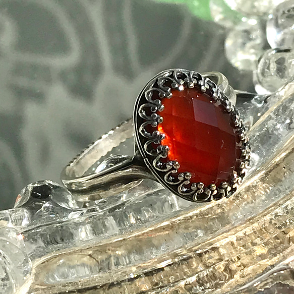 生命力の石・・レッドアゲート ring（8～23号・SV925変更可能