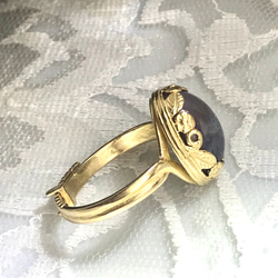 華とリーフのタンザナイト ドラゴンズブレス ring（７～１７号・ゴールド色） 7枚目の画像