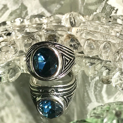 モンタナ Blue vintage スワロフ ring（１２号～２７号） 1枚目の画像