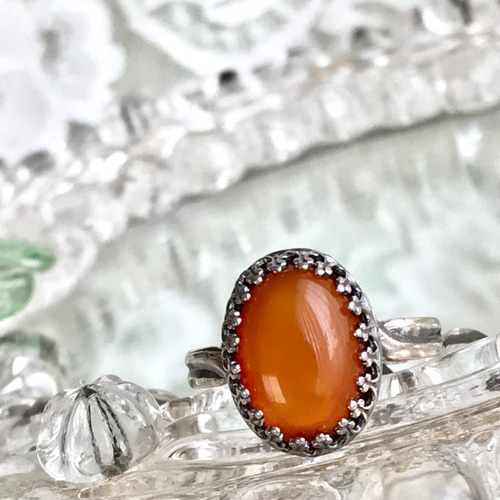 7・8月誕生石 センシュアルな魅力・・カーネリアン ring