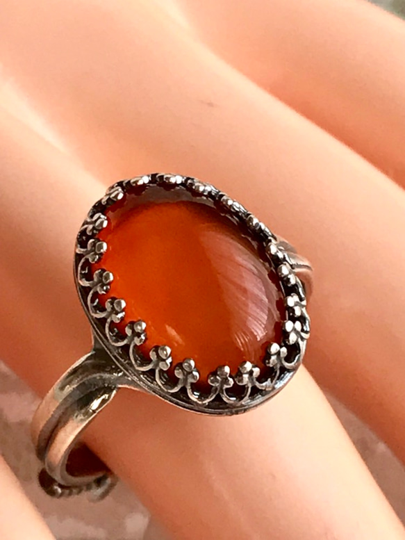 7・8月誕生石 センシュアルな魅力・・カーネリアン ring