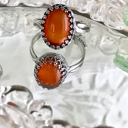 7・8月誕生石 センシュアルな魅力・・カーネリアン ring