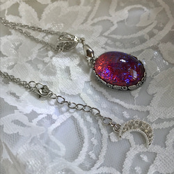 紅く碧くドラゴンの溜息・・大粒のドラゴンズブレス necklace（チェーンを紐に変更無料） 8枚目の画像