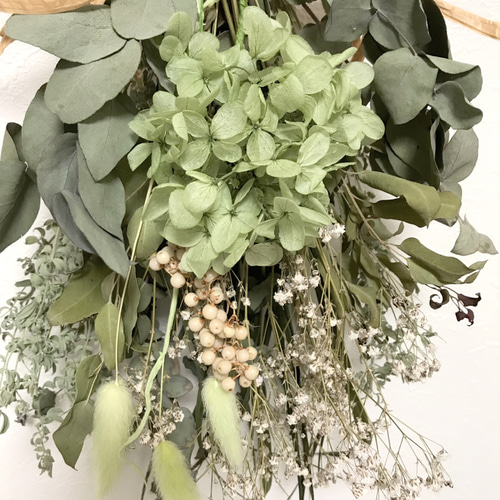 グリーンたっぷりナチュラルスワッグ大 グリーンたっぷりナチュラルスワッグ大