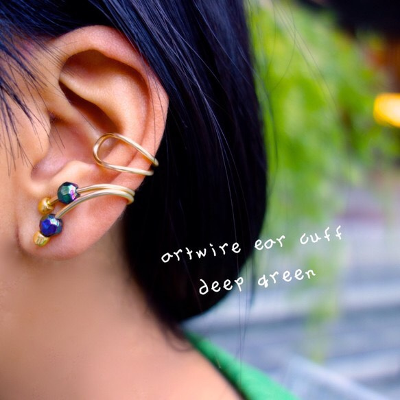 artwire ear cufff／Green 1枚目の画像