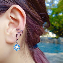 artwire ear cuff／Flower 1枚目の画像