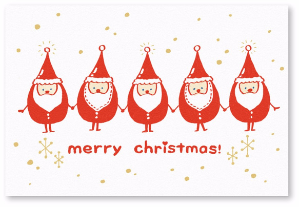 ミニクリスマスカード　6枚セット 4枚目の画像