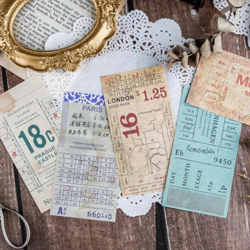 海外チケット風メモ⑤ メモ帳 my 通販 12447863｜Creema(クリーマ