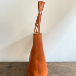 なめらかレザートート　金蜜 3枚目の画像